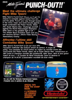 Mike Tyson's Punch-Out!! (Europe) box cover back